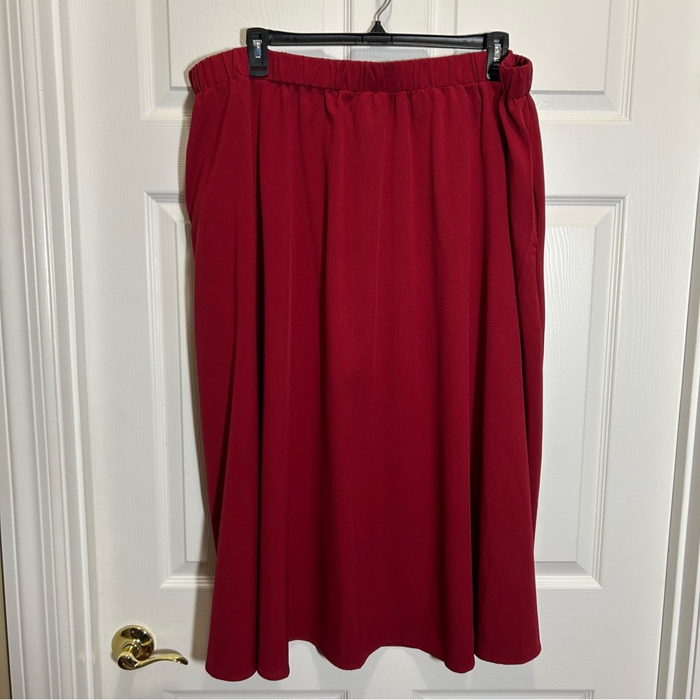 Emery Rose Elegant Red Women's Skirt